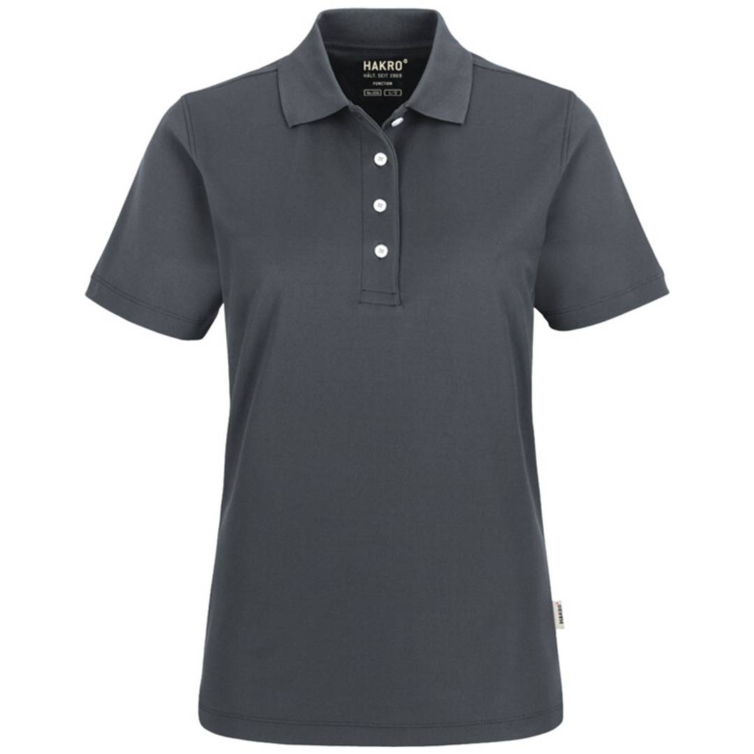 HAKRO Poloshirt Coolmax #206 Damen Gr. 2XL anthrazit
