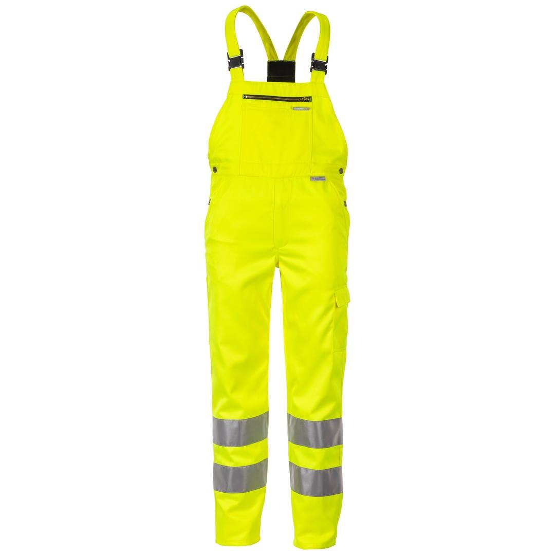 Planam Warnschutz Latzhose uni Gr. 50 gelb-0