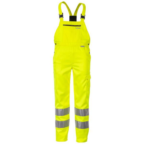 Planam Warnschutz Latzhose uni Gr. 50 gelb