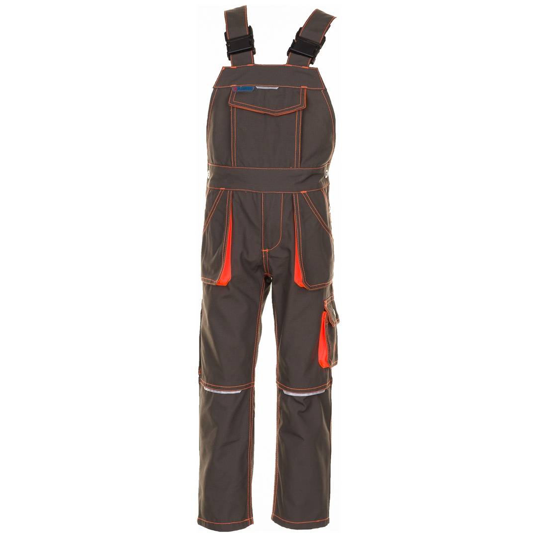 Kinder Latzhose Gr.146/152, oliv/orange, MG260 Planam 6122 Junior-0