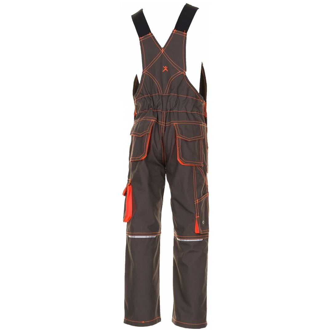 Kinder Latzhose Gr.146/152, oliv/orange, MG260 Planam 6122 Junior-2