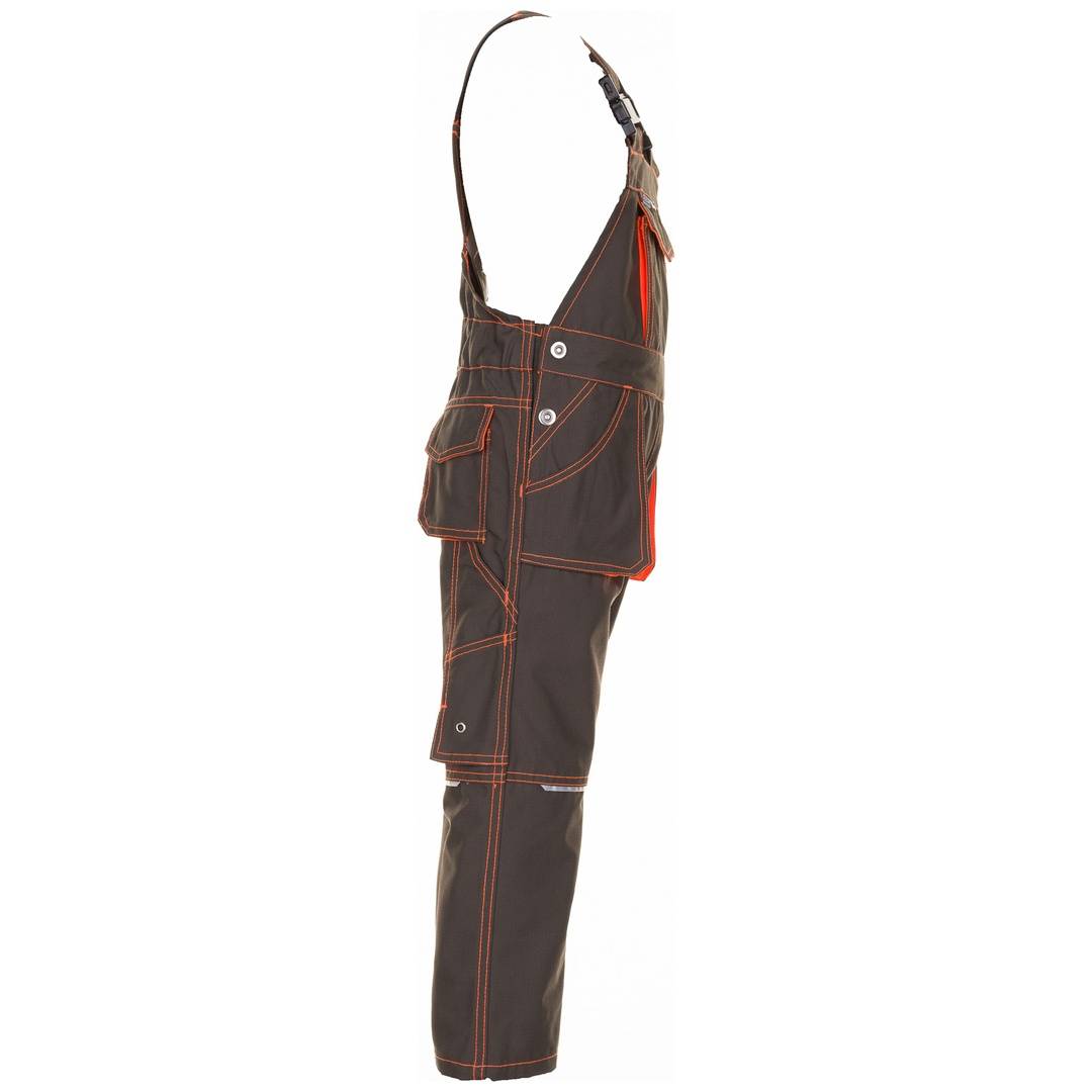 Kinder Latzhose Gr.146/152, oliv/orange, MG260 Planam 6122 Junior-3