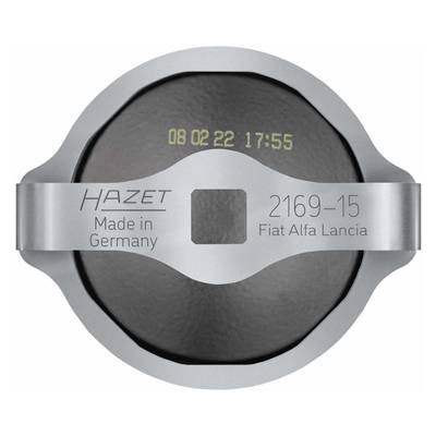 HAZET Ölfilter-Schlüssel 2169-8A ∙ Vierkant12,5 mm (1/2 Zoll) ∙  Außen-15-kant Profil ∙ 105 mm