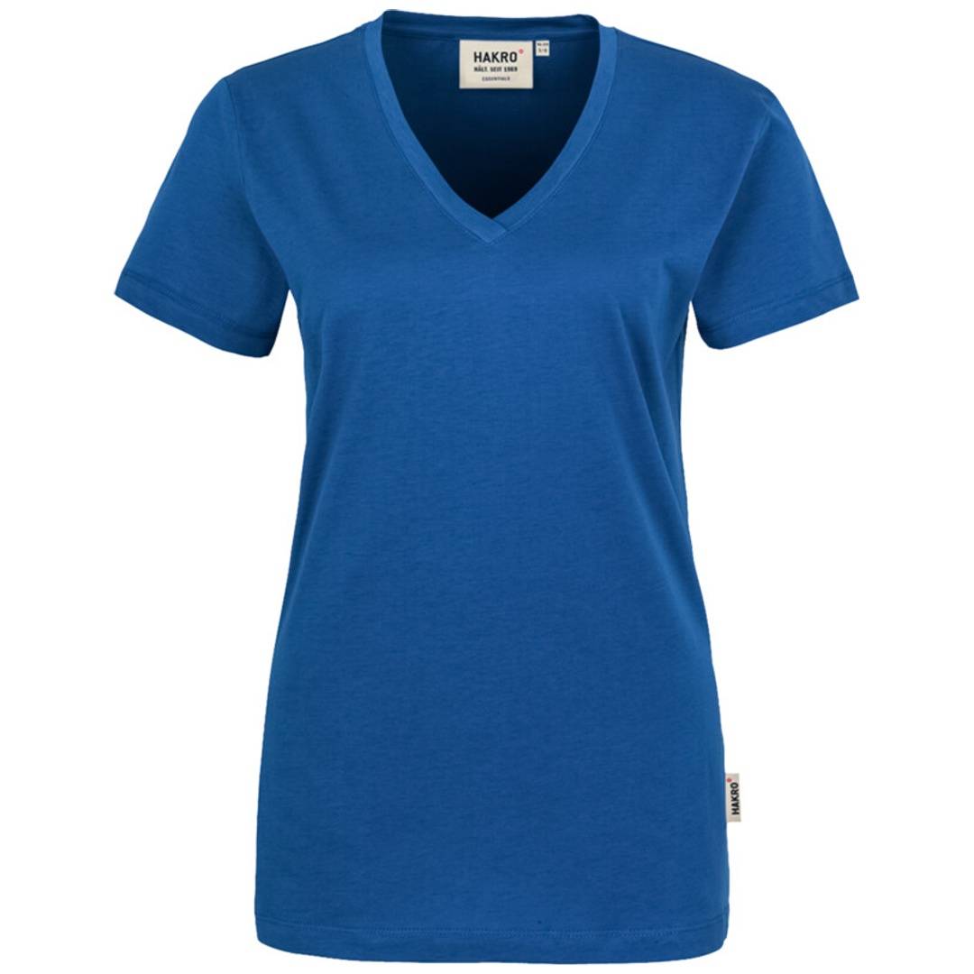 HAKRO V-T-Shirt Classic Damen #126 Gr. XS royalblau