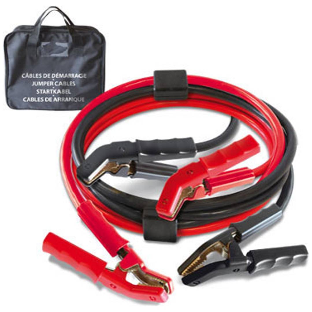 Starthilfekabelset CU-Kabel Länge 2x5m D.50qm inkl. Polklemme vollisoliert ELMAG-0