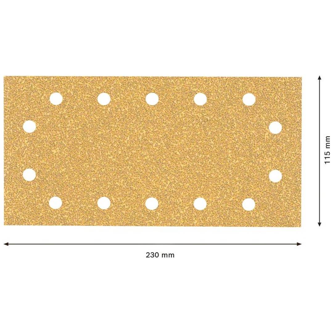 Bosch EXPERT C470 Schleifpap., 14 Löcher für Schwingschl., 115 x 230 mm, K 40, 10 Stk.-3
