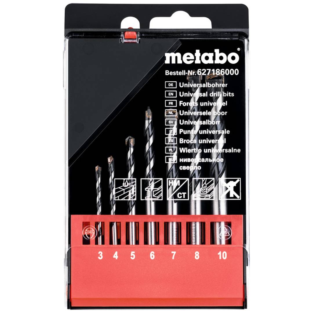 Metabo Universalbohrer-Kassette 7-tlg., Ø 3-10 mm-0
