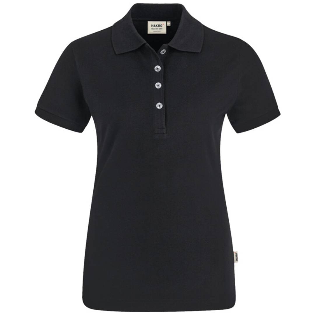 HAKRO Poloshirt Stretch Damen #222 Gr. 2XL schwarz-0