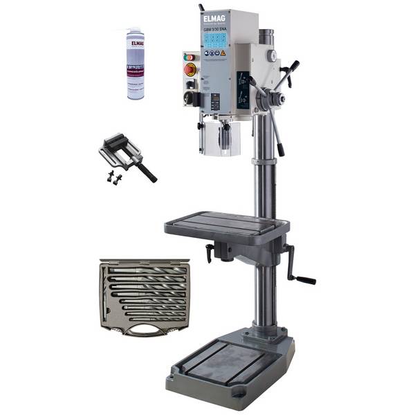 ELMAG Getriebe-Säulenbohrmaschine GBM 3/30 SNA - Set