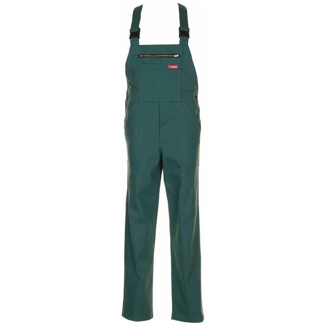 Latzhose, 100% BW, 290 g/ qm,Gr.42,mittelgrün-0