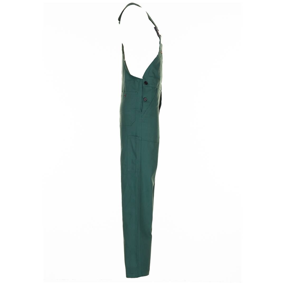 Latzhose, 100% BW, 290 g/ qm,Gr.42,mittelgrün-3