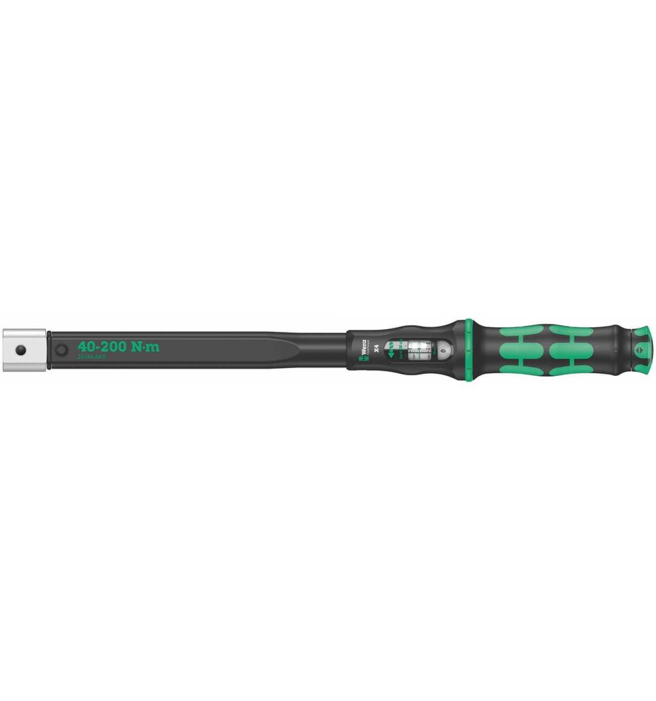 Wera Click-Torque X 4 Drehmomentschlüssel für Einsteckwerkzeuge, 40-200 Nm, 14x18 x 40-200 Nm-0