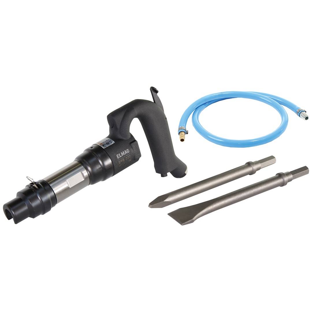 Druckluftminiabbruchhammerset EPS 220 Meißel 6-kant 12,4mm ELMAG-0