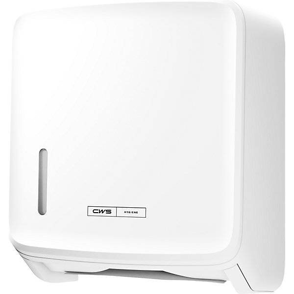 Faltpapierspender PureLine für 300 Tücher weiß. CWS Hygiene Deutschland GmbH & Co. KG 77024149-1