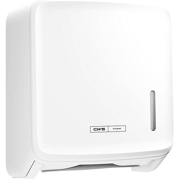 Faltpapierspender PureLine für 300 Tücher weiß. CWS Hygiene Deutschland GmbH & Co. KG 77024149-2