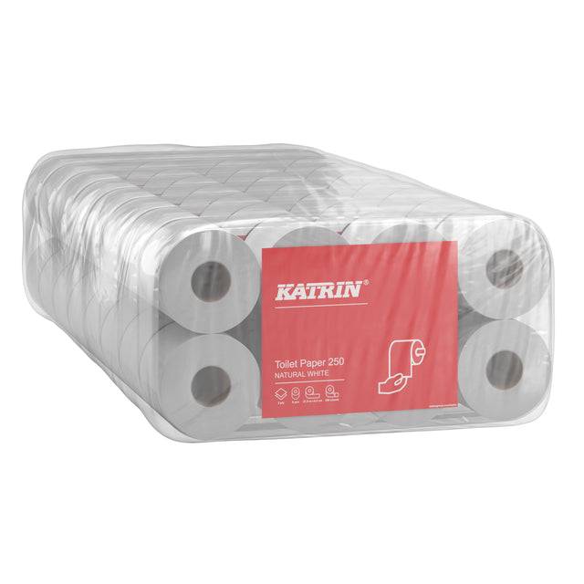 Toilettenpapier 2-lagig 10x14 cm, 250-Blatt-Rolle, 8-Rollen-Pg-1