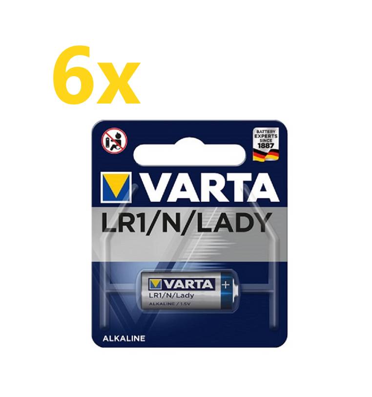6x Varta Professional Electronics 4001 Lady Batterie 1er Blister-0