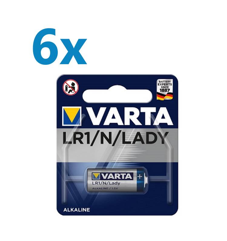 6x Varta Professional Electronics 4001 Lady Batterie 1er Blister-1