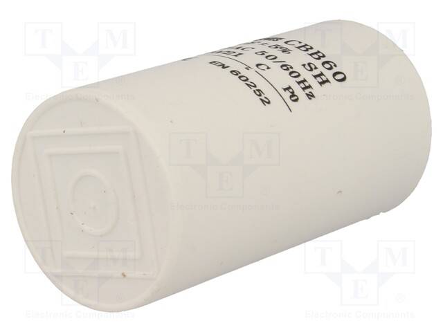 Kondensator: für Motoren, Betrieb 40uF 450V Ø48x93mm -25÷70°C CBB60A-40/450 Kondensatoren für Motoren-0