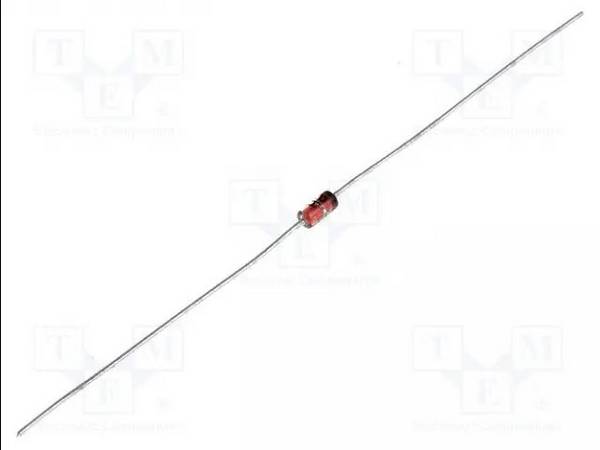 Diode: Gleichrichter  THT  100V  0,3A  Band  Ifsm: 2A  DO35  Ufmax: 1V 1N4148 Universaldioden THT