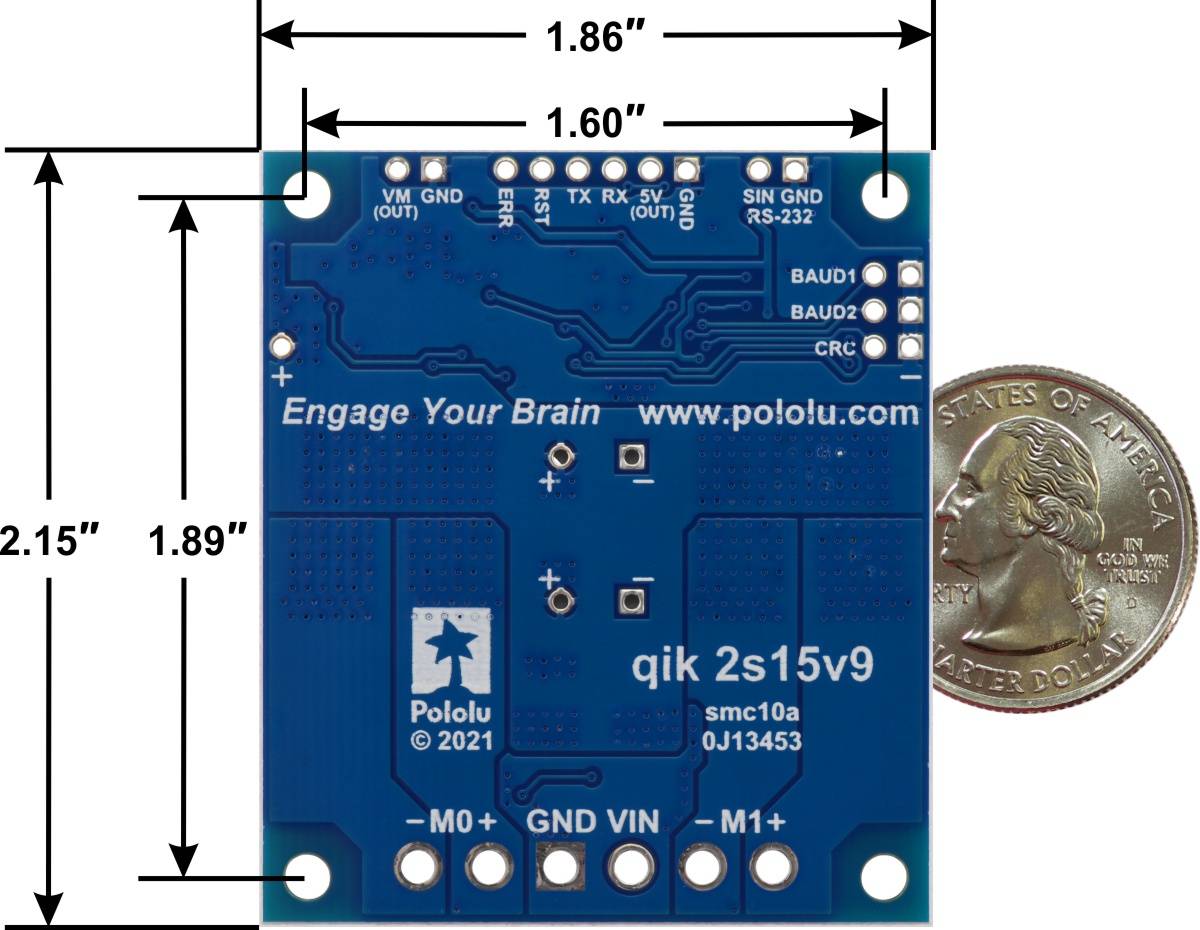 Pololu Qik 2s15v9 Dual Serial Motor Controller-3