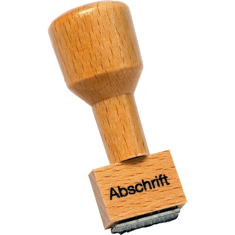 SoldanPlus Holzstempel "Abschrift"-1