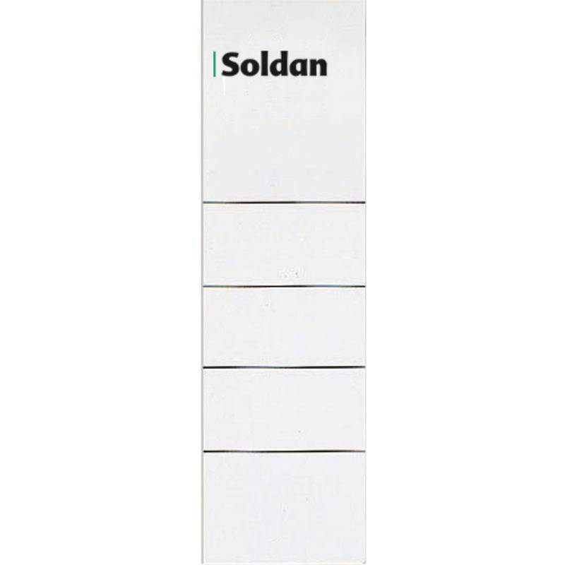 SoldanPlus Rückenschilder, selbstklebend, für Rückenbreite 80 mm, kurz, breit, w-0