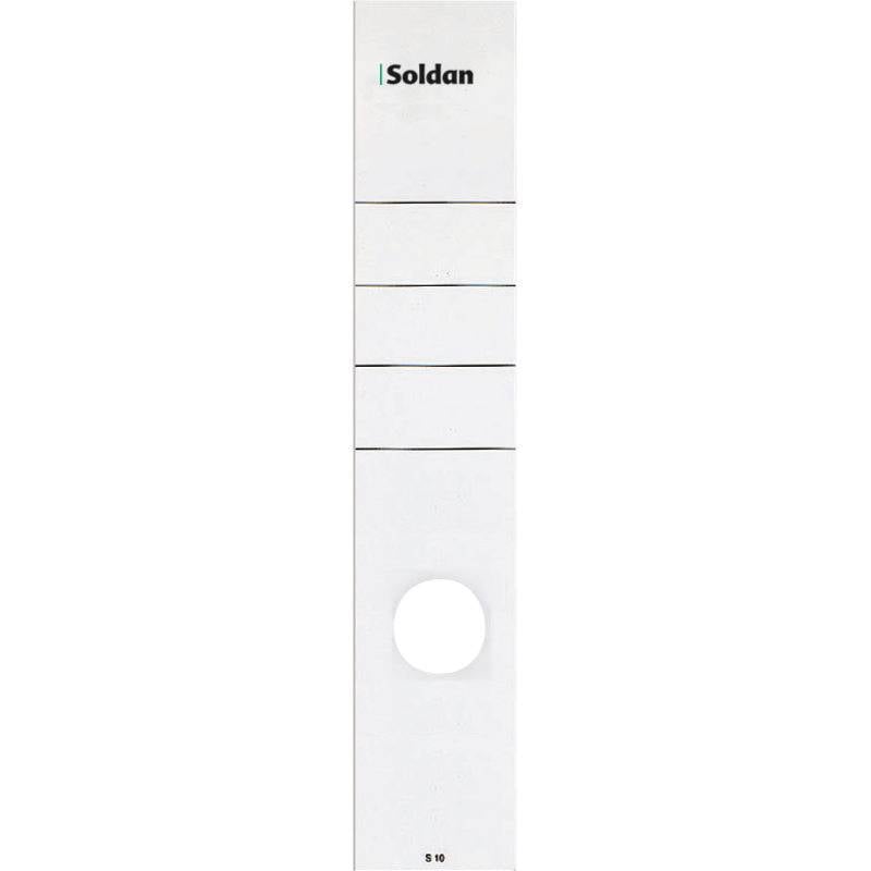 SoldanPlus Rückenschilder, selbstklebend, für Rückenbreite 80 mm, lang, breit, w-0
