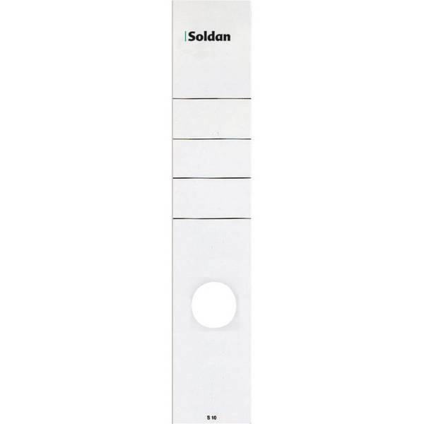 SoldanPlus Rückenschilder, selbstklebend, für Rückenbreite 80 mm, lang, breit, w