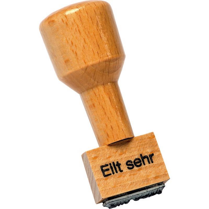 SoldanPlus Holzstempel "Eilt sehr"-0