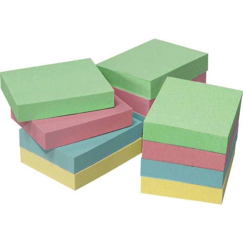 INFO NOTES Recycling Haftnotizen Nature Notes, farbsortiert, 50 x 40 mm, 12 Blöc-2