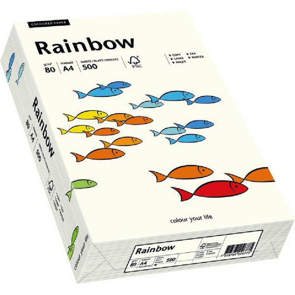 PAPYRUS Multifunktionspapier Rainbow, A4, 80 g/qm, naturweiß