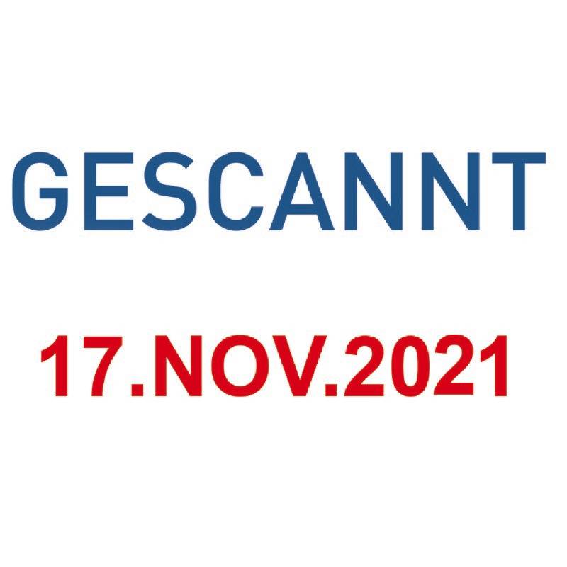 COLOP Datumsstempel S160, Textfeld "GESCANNT"-0