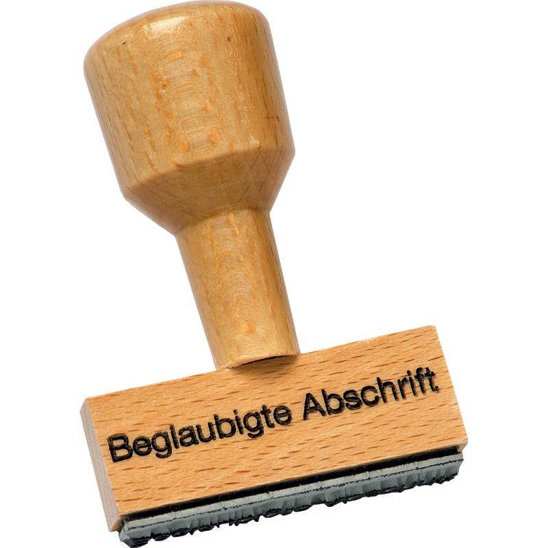 SoldanPlus Holzstempel "Beglaubigte Abschrift"-1