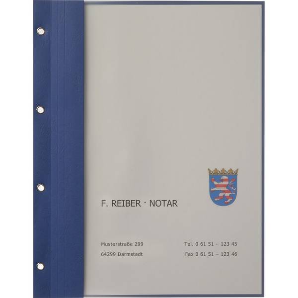 SoldanPlus Ausfertigungshefter mit Mattfoliendeckel, königsblau