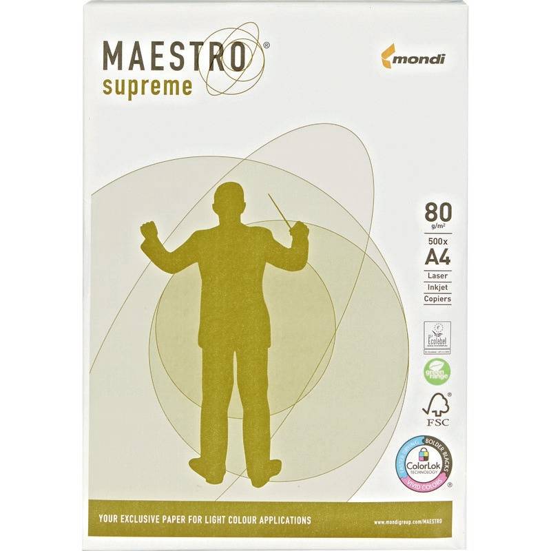 Kopierpapier MAESTRO Supreme, DIN A4, 80 g/m²-0
