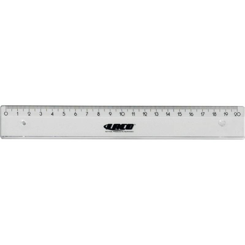 LACO Lineal 20 cm Kunststoff transparent-0