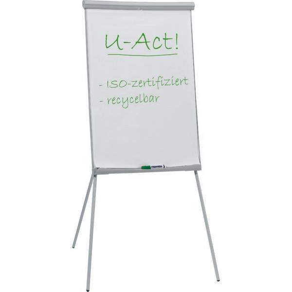 Franken Flipchart U-Act! Line® 70 x 100 cm (B x H) 186cm Stahl weiß