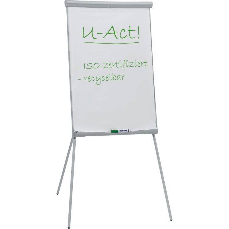Franken Flipchart U-Act! Line® 70 x 100 cm (B x H) 186cm Stahl weiß-0