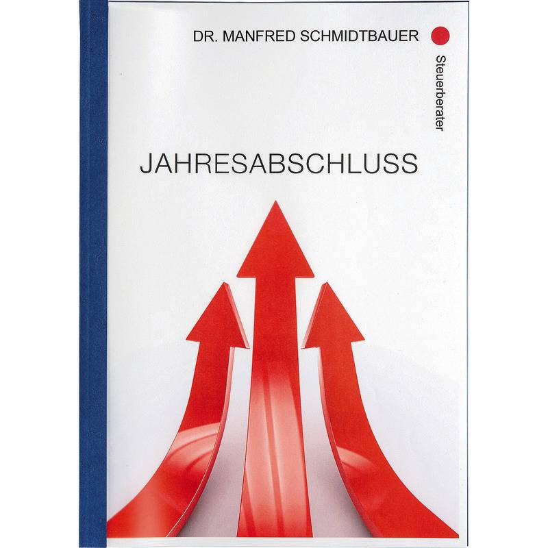 SoldanPlus Thermo-Bindemappen BASIC, Leinenstruktur/PVC-Deckel, Rückenbreite 1,5, dunkelblau-0