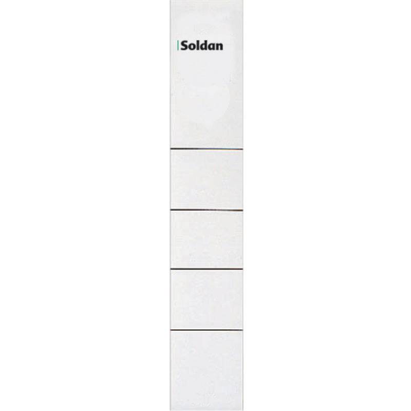 SoldanPlus Rückenschilder, selbstklebend, für Rückenbreite 50 mm, kurz, schmal,-0
