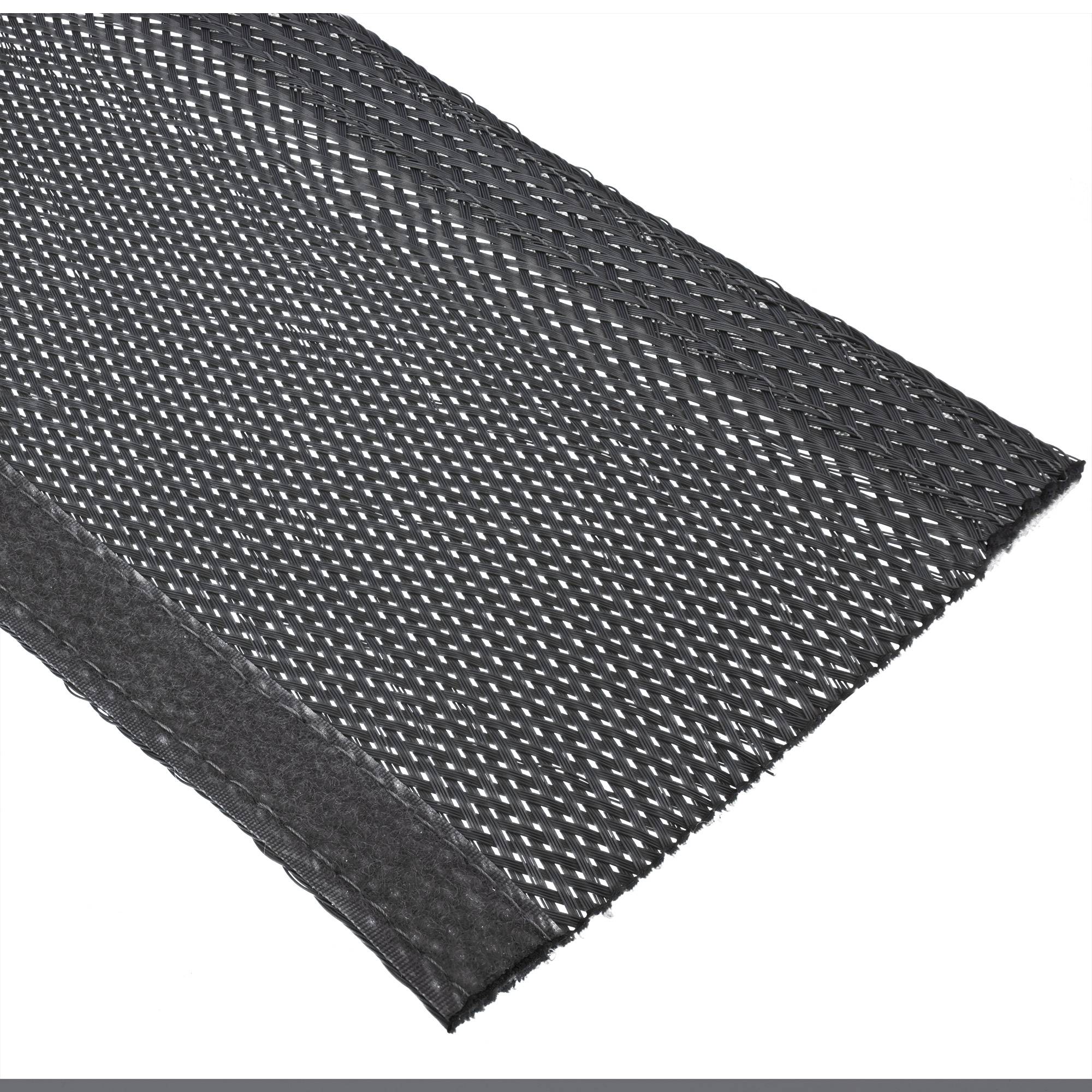 InLine® Kabelschlauch, Gewebeschlauch mit Klettverschluss, 1m x 40mm schwarz-1