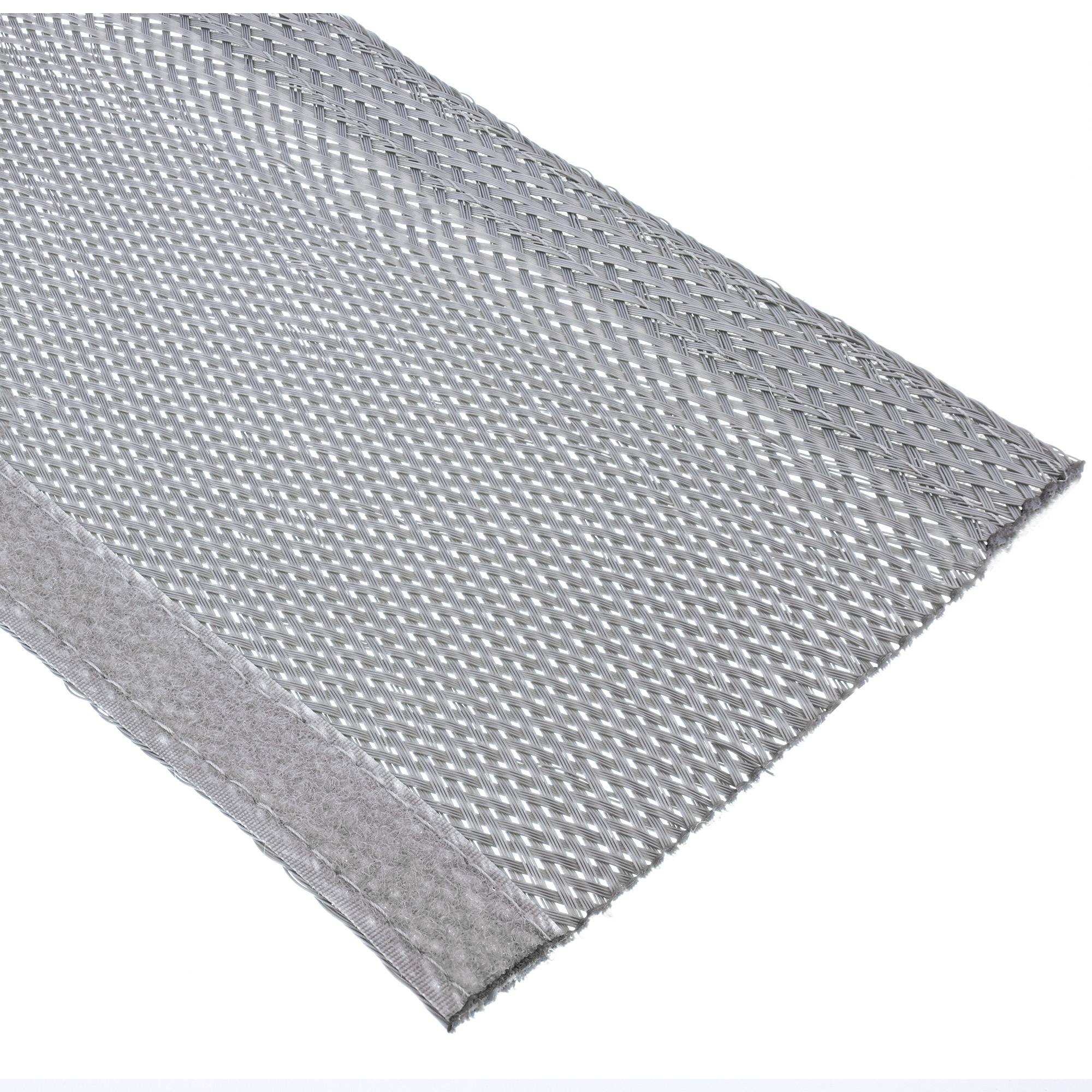 InLine® Kabelschlauch, Gewebeschlauch mit Klettverschluss, 1m x 40mm grau-1