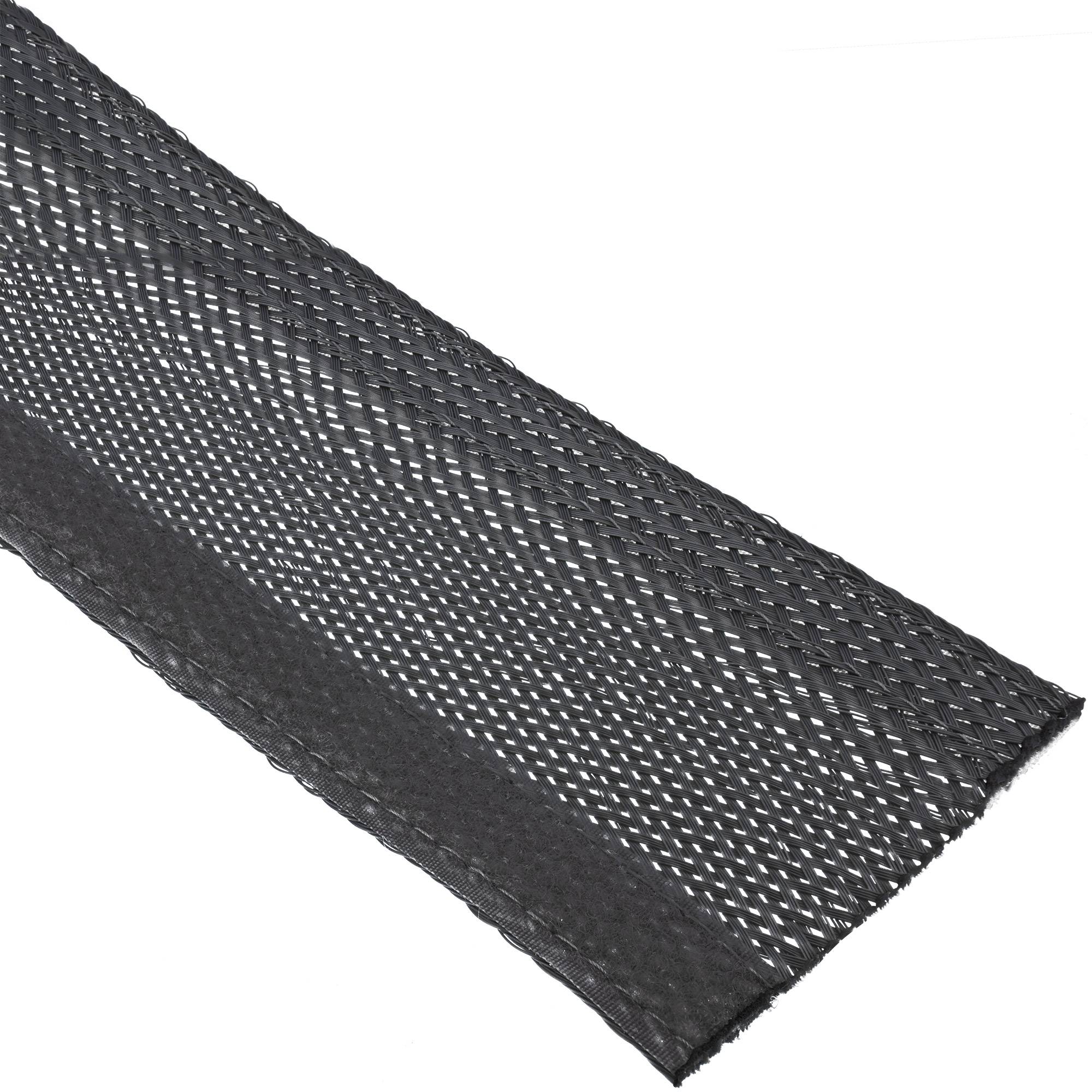 InLine® Kabelschlauch, Gewebeschlauch mit Klettverschluss, 1m x 25mm schwarz-1