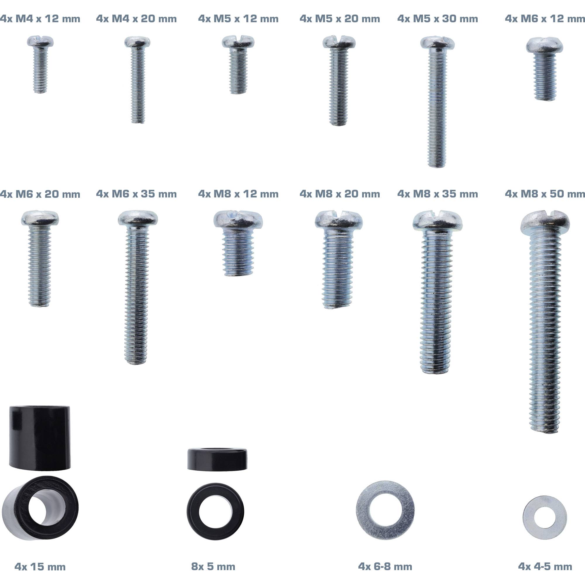 InLine® Schraubenset für TV Wandhalterung, 68-teilig-1