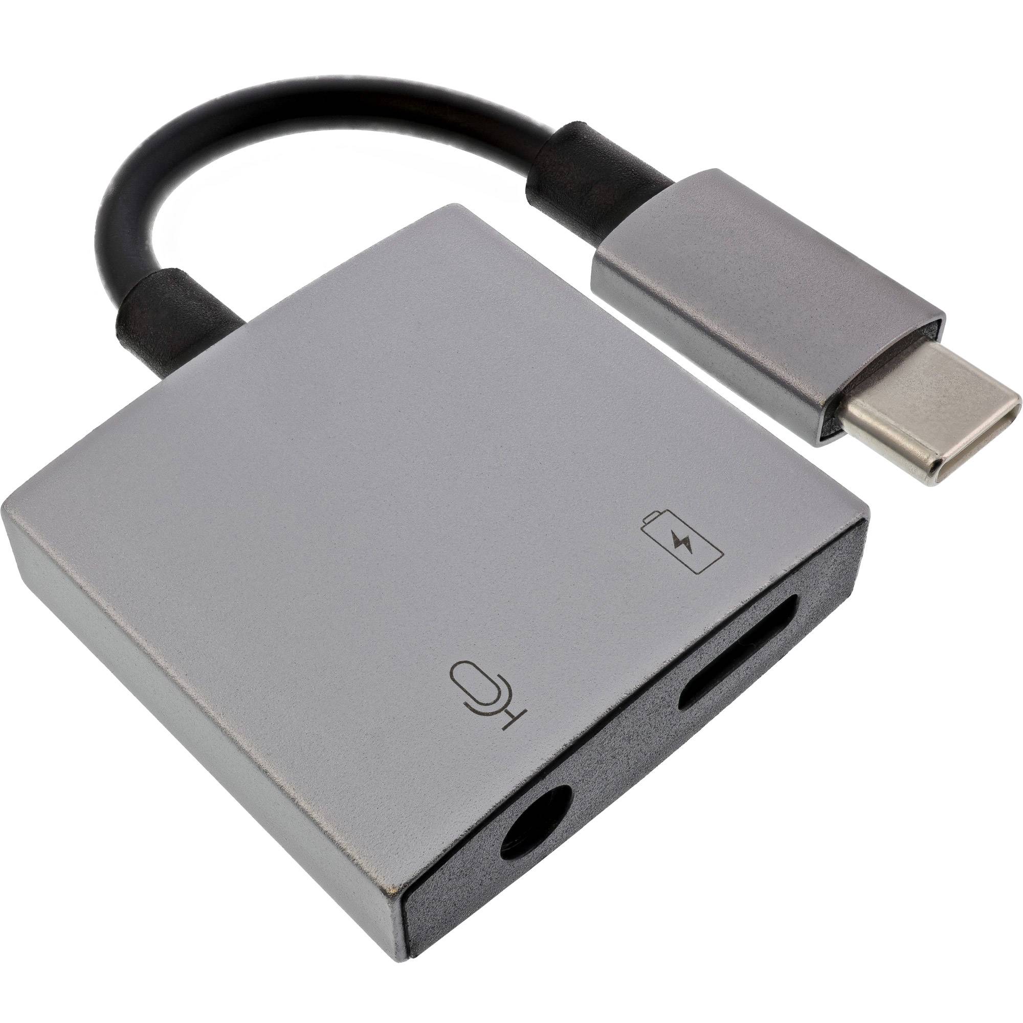 InLine® USB-C Audio Adapter, USB-C zu 3,5mm Buchse + PD 30W-0