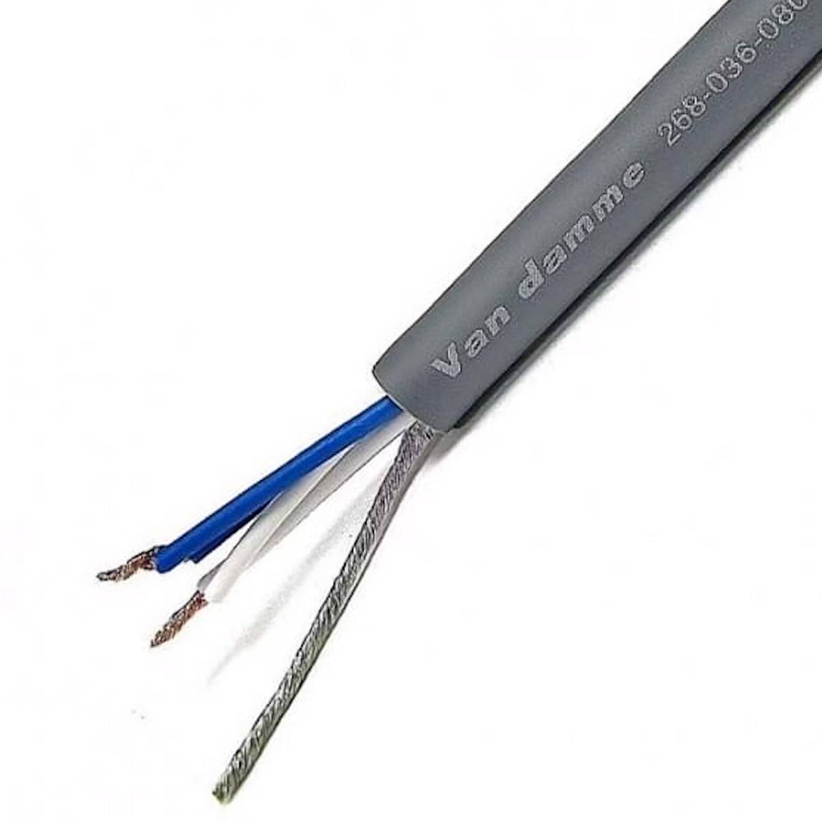 Van Damme XKE Starquad Mikrofonkabel Grau Meterware-0