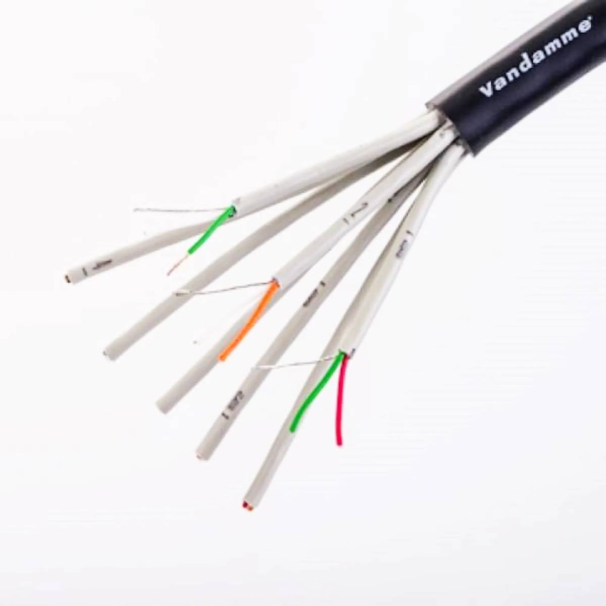 Van Damme DT Analog & AES Multicore 8Pair XLR 4/4 Split | 5m / 0,35m Tails-1