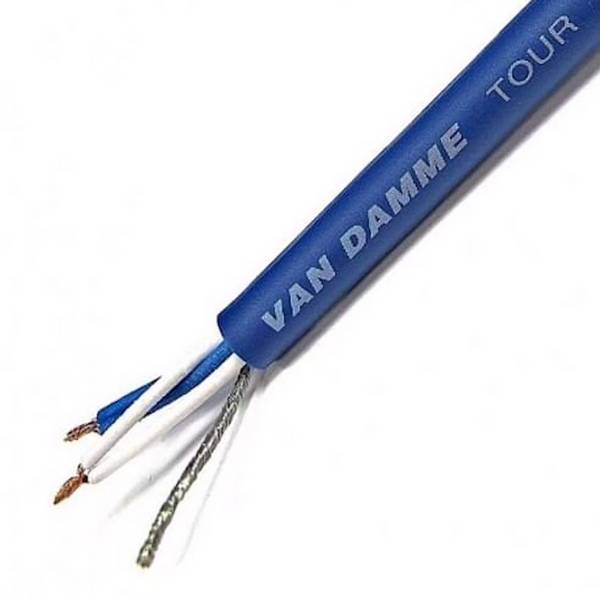 Van Damme XKE Starquad Mikrofonkabel Blau Meterware