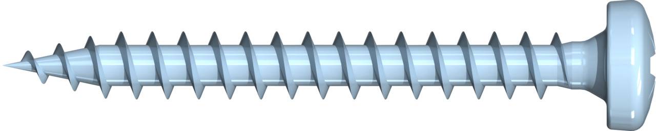 REISSER Spanplattenschrauben R2 Panhead PZ Vollgewinde Stahl verzinkt 4,5 x 25 - 1000 Stück-0